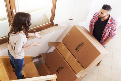 Customer accessing their storage unit
