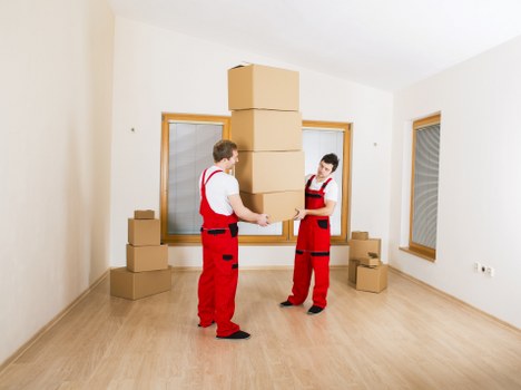 Interior of a spacious storage unit