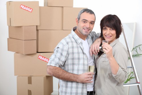 Packing boxes in a storage space